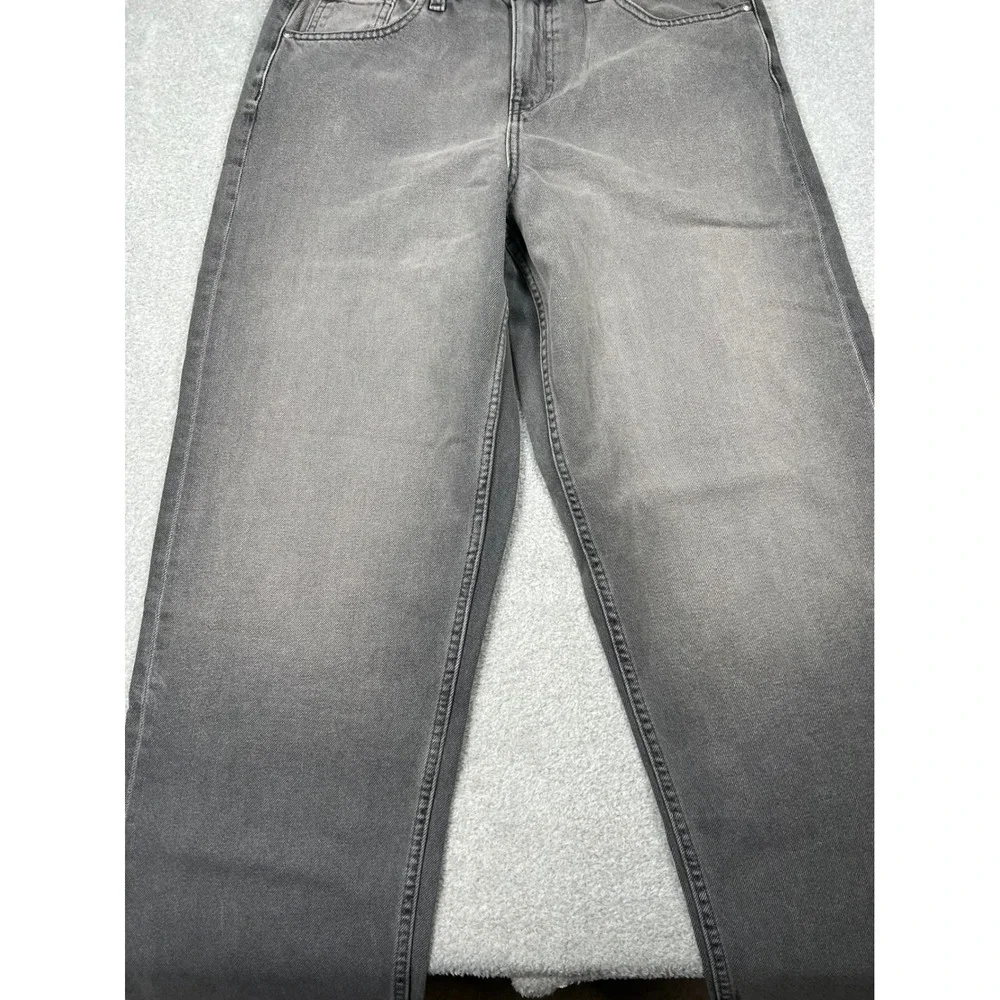 ASOS DESIGN Baggy Jeans 32x34 Grey Wash Loose Fit Skater Streetwear Denim